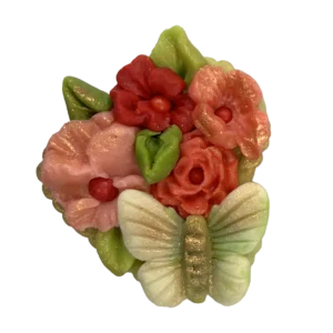 Martsipanikuju – Lillekorv, roosa 36 g